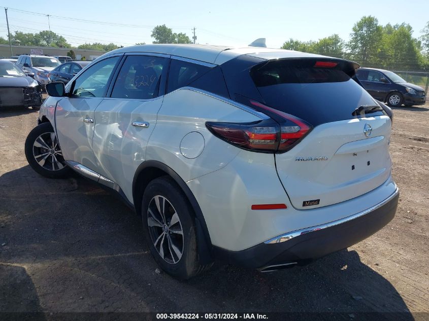 2020 Nissan Murano S Intelligent Awd VIN: 5N1AZ2AS6LN113170 Lot: 39543224