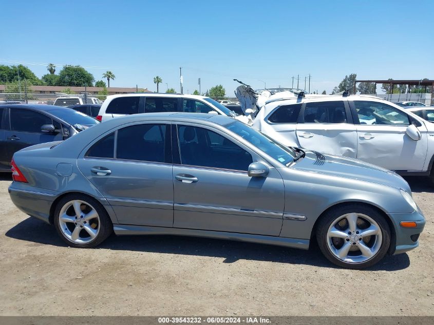 2005 Mercedes-Benz C 230 Kompressor Sport VIN: WDBRF40J25F610118 Lot: 39543232