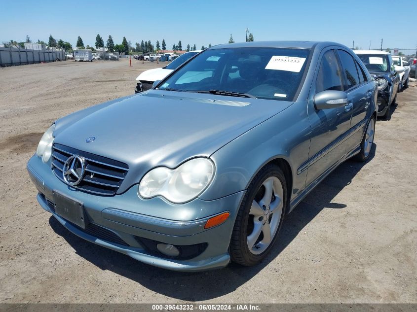 2005 Mercedes-Benz C 230 Kompressor Sport VIN: WDBRF40J25F610118 Lot: 39543232