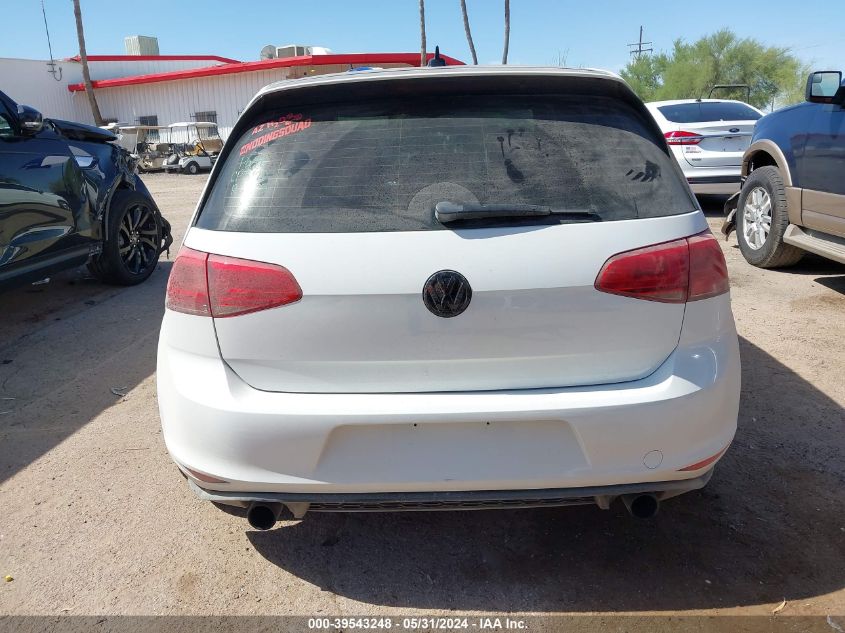 2015 Volkswagen Golf Gti VIN: 3VW4T7AU0FM080714 Lot: 39543248