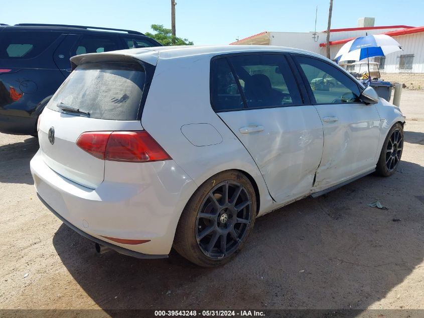 2015 Volkswagen Golf Gti VIN: 3VW4T7AU0FM080714 Lot: 39543248