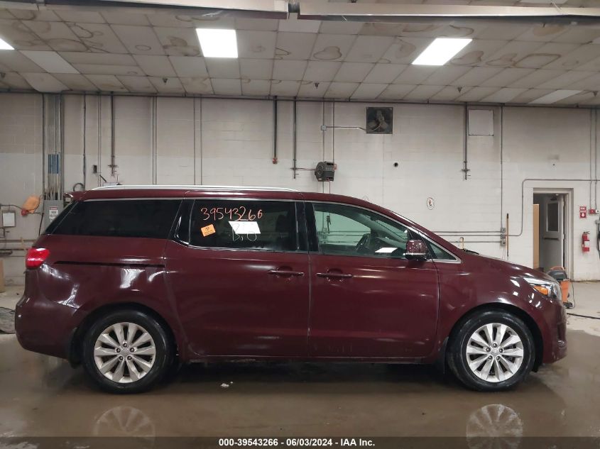 2016 Kia Sedona Ex VIN: KNDMC5C11G6143895 Lot: 39543266