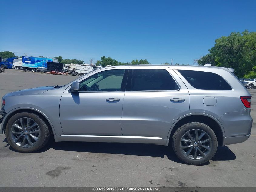 2018 Dodge Durango Gt Awd VIN: 1C4RDJDG3JC290601 Lot: 39543286