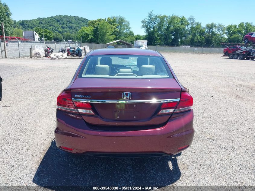 2013 Honda Civic Ex VIN: 2HGFB2F86DH551257 Lot: 39543330