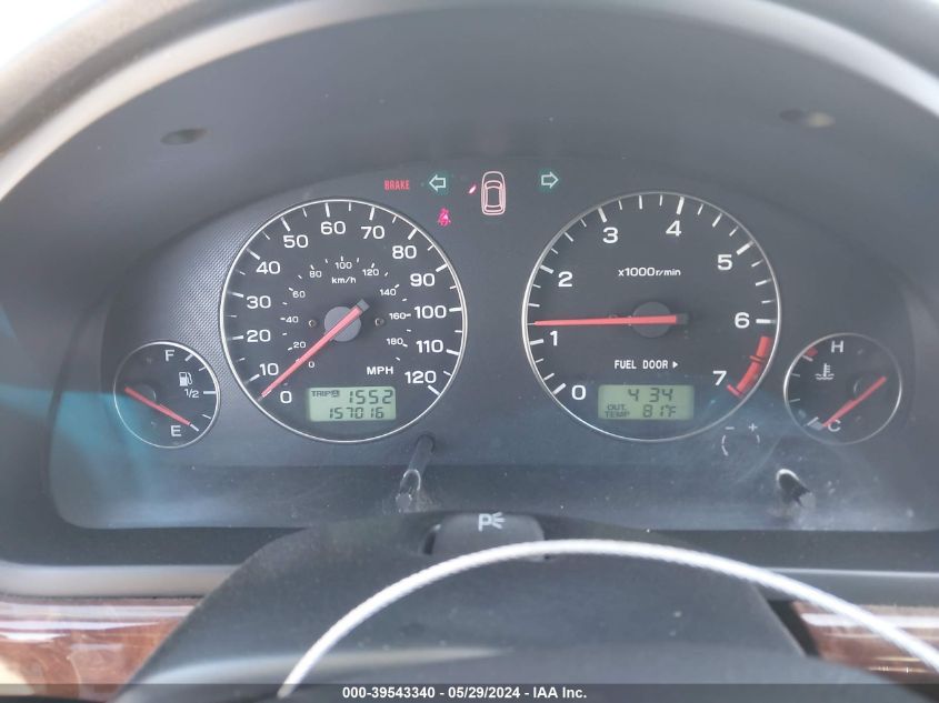 2004 Subaru Legacy L/L W/35Th Anniversary Edition VIN: 4S3BE625146209126 Lot: 39543340