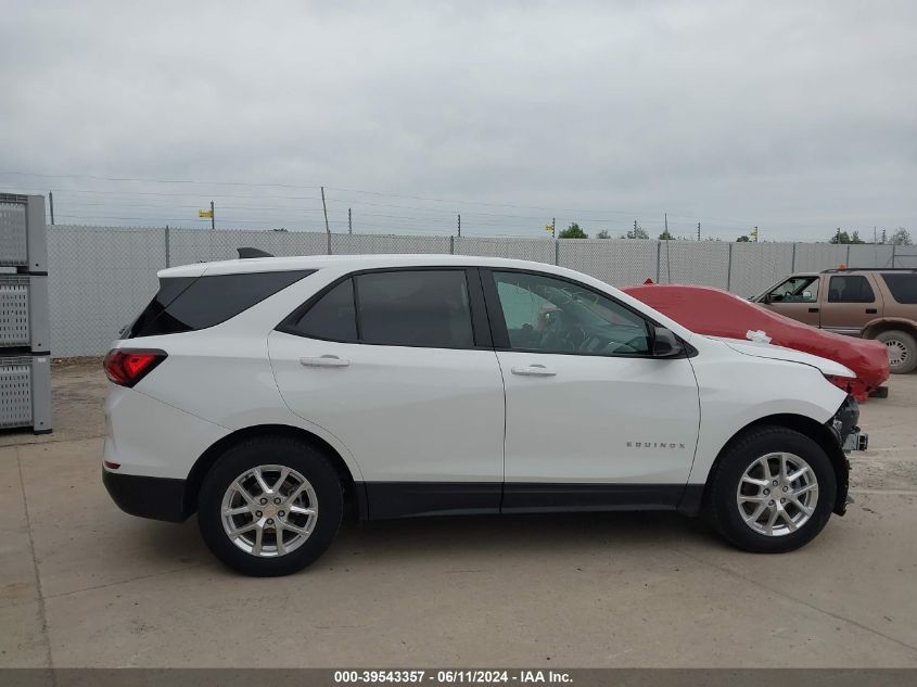 2022 Chevrolet Equinox Fwd Ls VIN: 3GNAXHEV3NS180181 Lot: 39543357