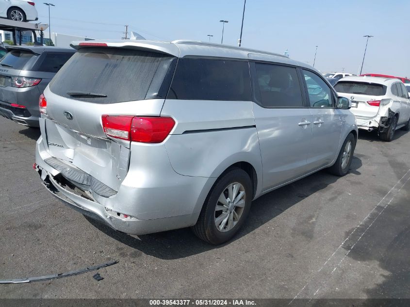 2015 Kia Sedona Lx VIN: KNDMB5C15F6070659 Lot: 39543377