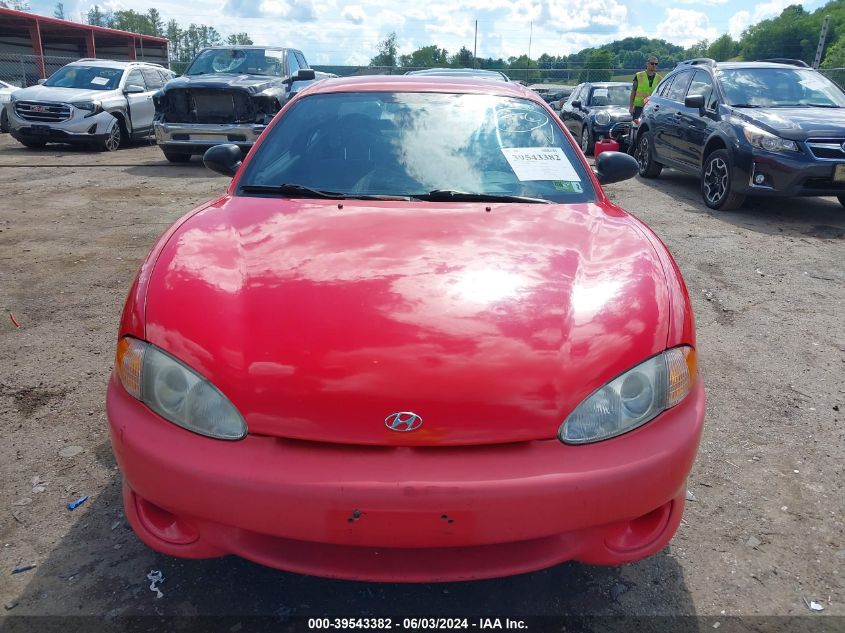 1999 Hyundai Tiburon VIN: KMHJG24F2XU141953 Lot: 39543382