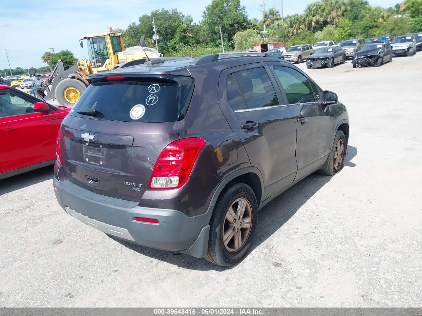 2016 Chevrolet Trax Lt VIN: 3GNCJPSBXGL220316 Lot: 39543415