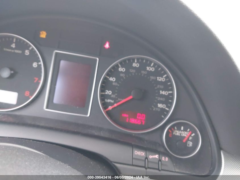 2007 Audi A4 2.0T VIN: WAUDF78E47A134519 Lot: 39543416