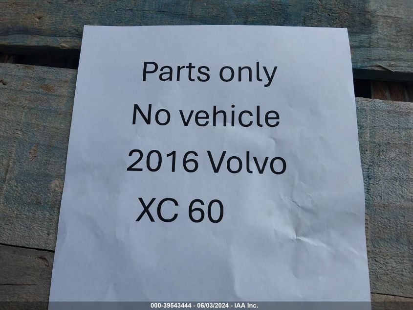 YV440MDKXG2781450 2016 VOLVO XC60 - Image 1