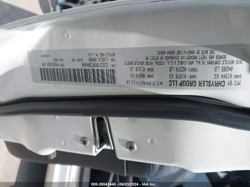 2015 Dodge Dart Sxt VIN: 1C3CDFBB3FD200900 Lot: 39543445