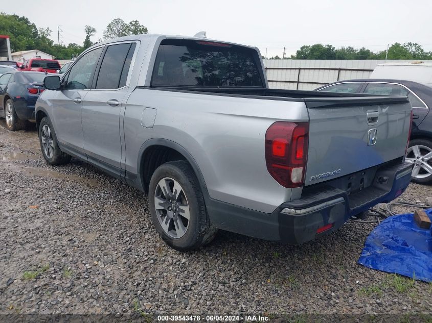 2017 Honda Ridgeline Rtl VIN: 5FPYK2F56HB009544 Lot: 39543478