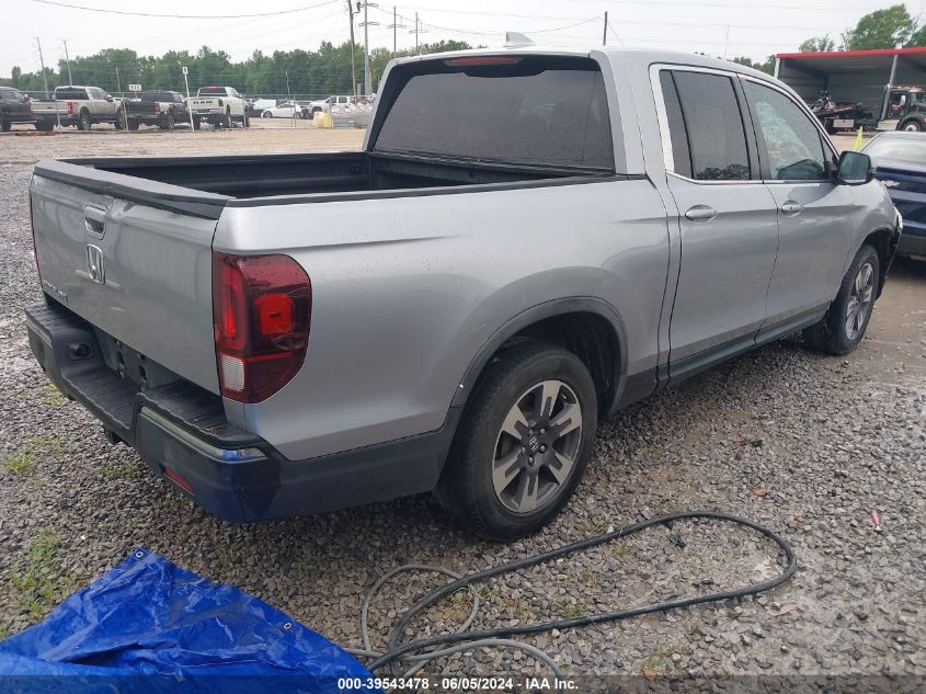 2017 Honda Ridgeline Rtl VIN: 5FPYK2F56HB009544 Lot: 39543478