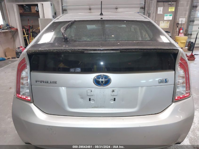 2012 Toyota Prius Two VIN: JTDKN3DU1C5533166 Lot: 39543481