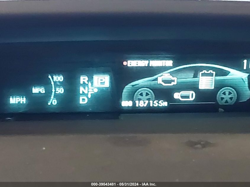 2012 Toyota Prius Two VIN: JTDKN3DU1C5533166 Lot: 39543481