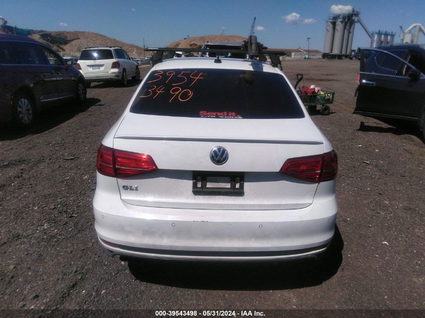2017 Volkswagen Jetta Gli VIN: 3VW5T7AJ1HM282233 Lot: 39543498