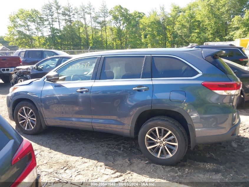 2017 Toyota Highlander Xle VIN: 5TDJZRFH7HS454881 Lot: 39543548
