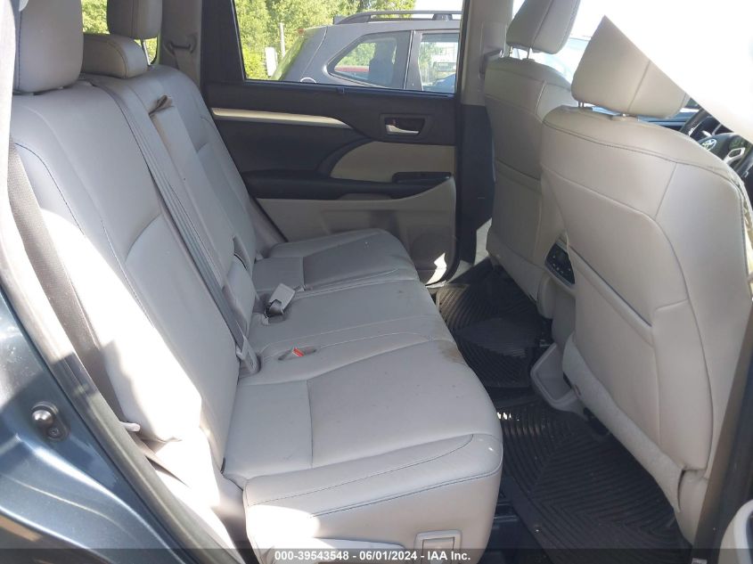 2017 Toyota Highlander Xle VIN: 5TDJZRFH7HS454881 Lot: 39543548