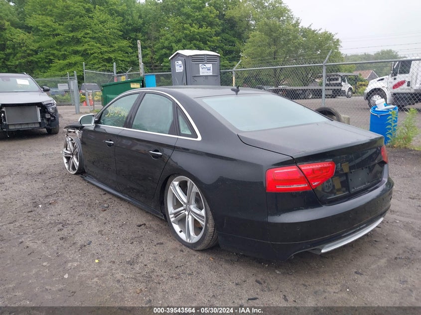 2013 Audi S8 4.0T VIN: WAUD2AFD2DN030635 Lot: 39543564