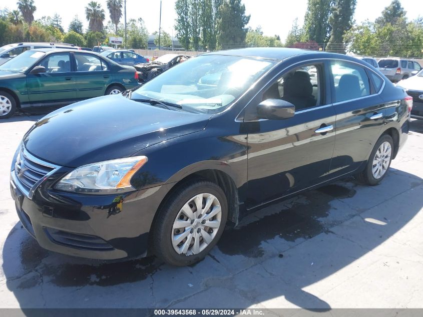 2015 Nissan Sentra Sv VIN: 3N1AB7AP3FY249820 Lot: 39543568