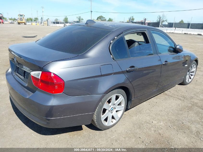 2007 BMW 328I I Sulev VIN: WBAVC53527FZ81597 Lot: 39543571