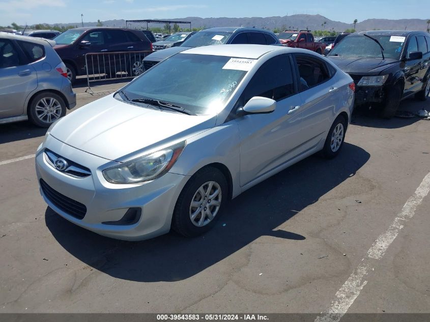 2014 Hyundai Accent Gls VIN: KMHCT4AE2EU653656 Lot: 39543583