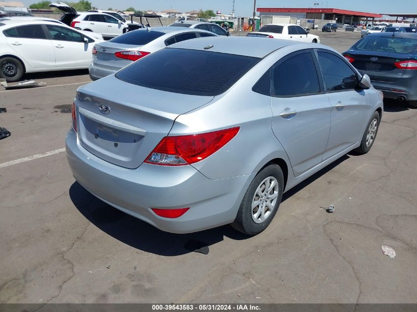 2014 Hyundai Accent Gls VIN: KMHCT4AE2EU653656 Lot: 39543583