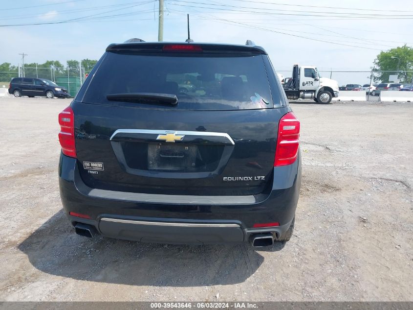 2016 Chevrolet Equinox Ltz VIN: 2GNFLGE35G6161238 Lot: 39543646
