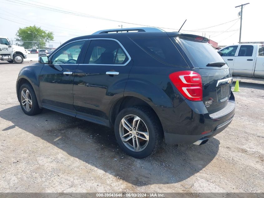 2016 Chevrolet Equinox Ltz VIN: 2GNFLGE35G6161238 Lot: 39543646