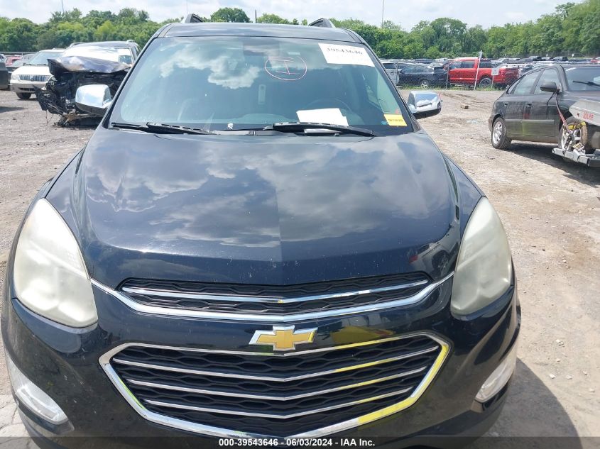2016 Chevrolet Equinox Ltz VIN: 2GNFLGE35G6161238 Lot: 39543646