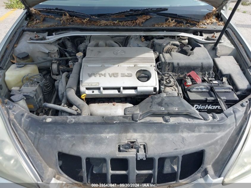 2004 Lexus Es 330 330 VIN: JTHBA30G345003308 Lot: 39543647