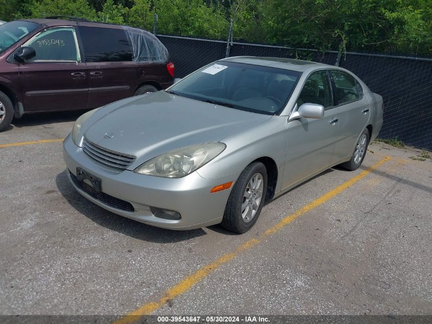 2004 Lexus Es 330 330 VIN: JTHBA30G345003308 Lot: 39543647