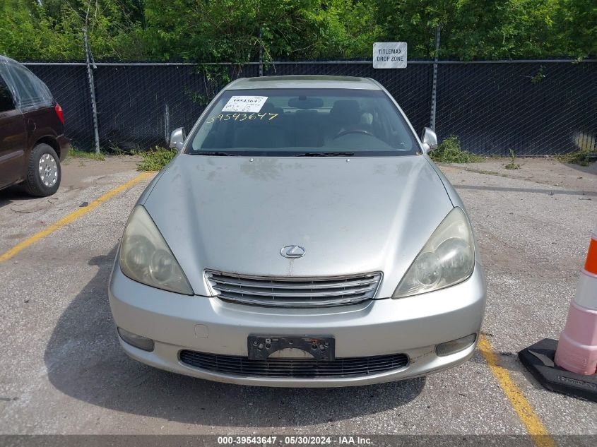 2004 Lexus Es 330 330 VIN: JTHBA30G345003308 Lot: 39543647