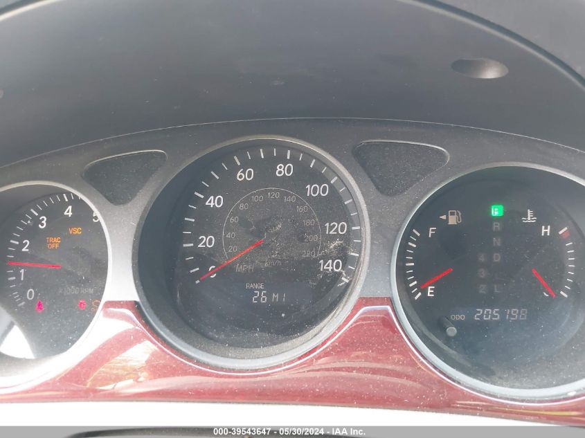 2004 Lexus Es 330 330 VIN: JTHBA30G345003308 Lot: 39543647