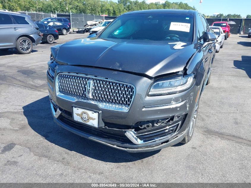 2019 Lincoln Nautilus Select VIN: 2LMPJ8K99KBL15077 Lot: 39543649