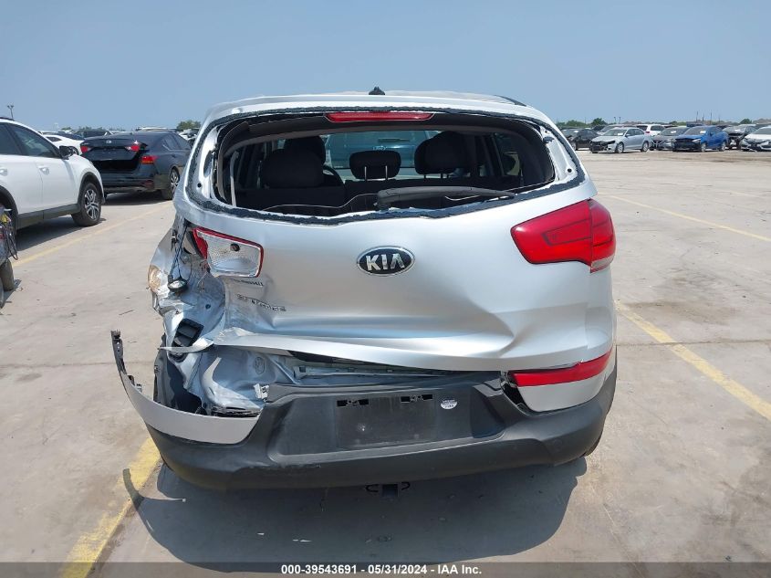 2016 Kia Sportage Lx VIN: KNDPBCAC5G7831773 Lot: 39543691