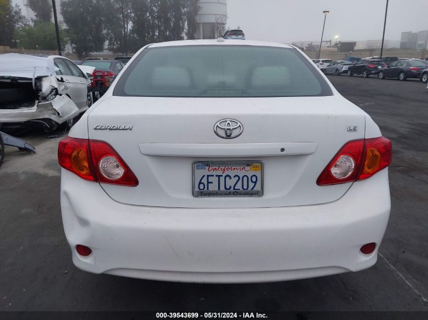 2009 Toyota Corolla Le VIN: 1NXBU40E09Z161496 Lot: 39543699