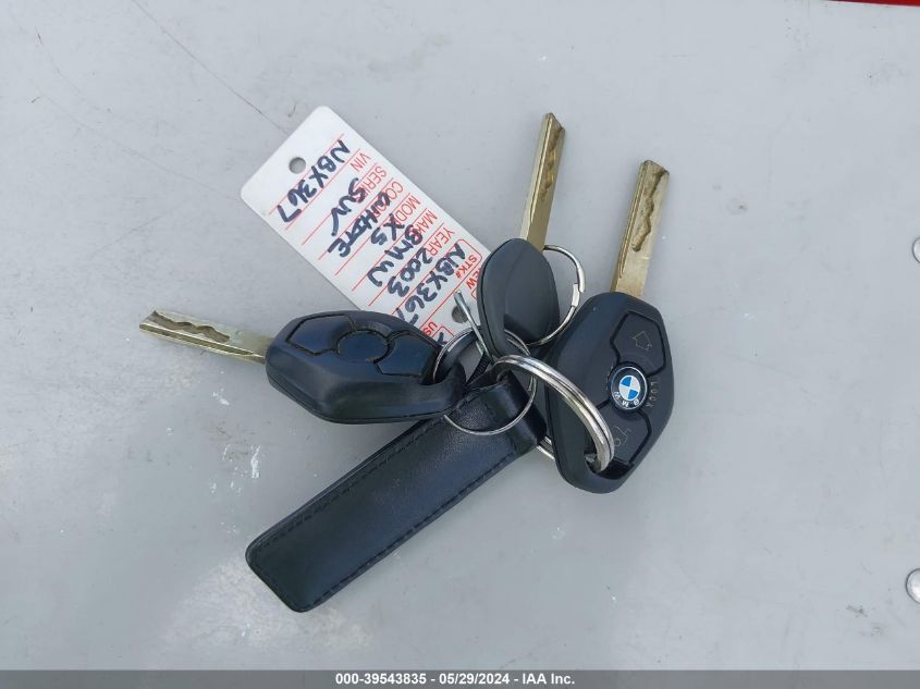 2003 BMW X5 3.0I VIN: 5UXFA53593LV89272 Lot: 39543835