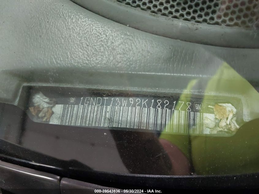 2002 Chevrolet Blazer Ls VIN: 1GNDT13W92K182178 Lot: 39543836