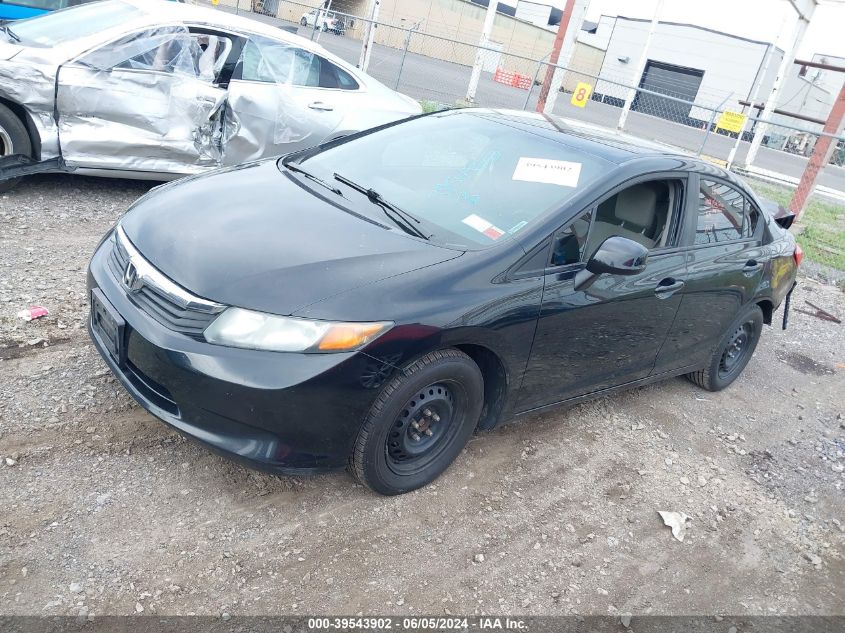 2012 Honda Civic Lx VIN: 19XFB2F52CE308818 Lot: 39543902