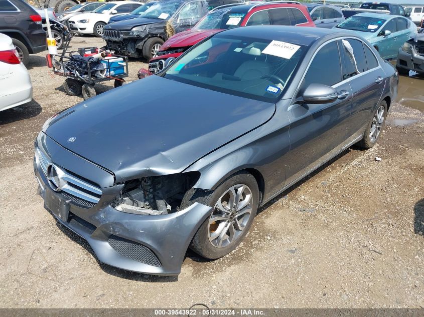 55SWF4JB3HU229476 2017 MERCEDES-BENZ C CLASS - Image 2