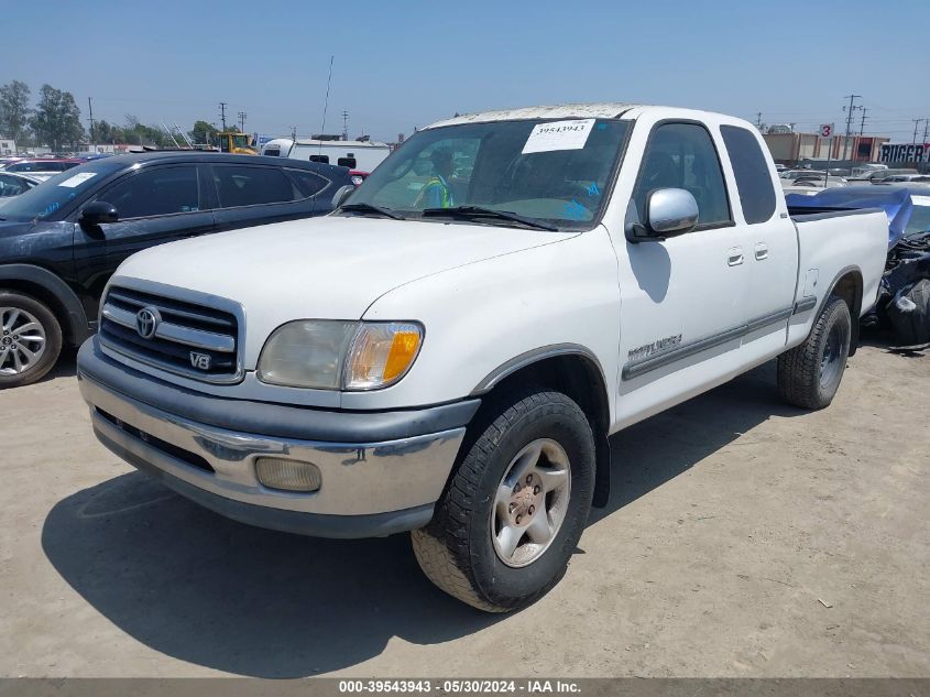 2000 Toyota Tundra Sr5 V8 VIN: 5TBRT3413YS038116 Lot: 39543943