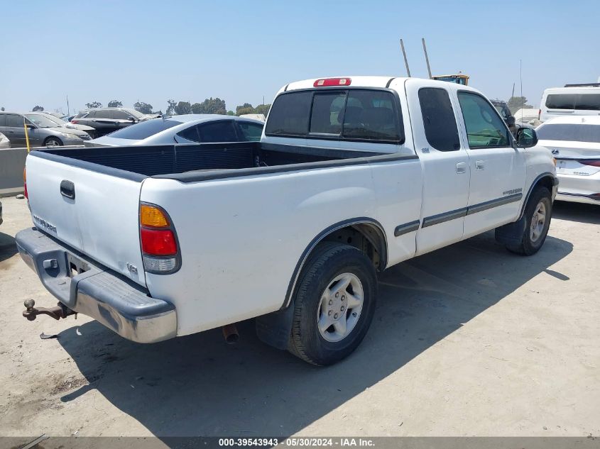 2000 Toyota Tundra Sr5 V8 VIN: 5TBRT3413YS038116 Lot: 39543943