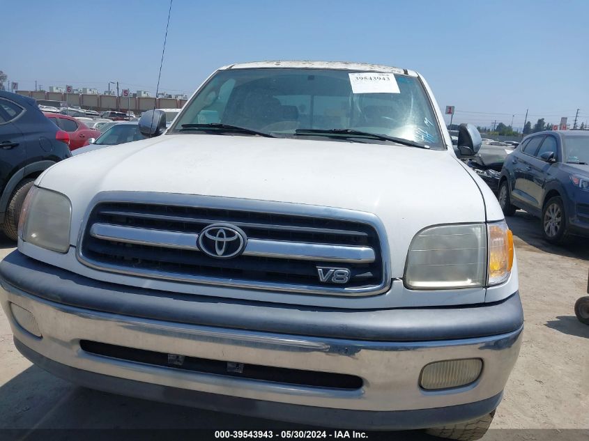 2000 Toyota Tundra Sr5 V8 VIN: 5TBRT3413YS038116 Lot: 39543943