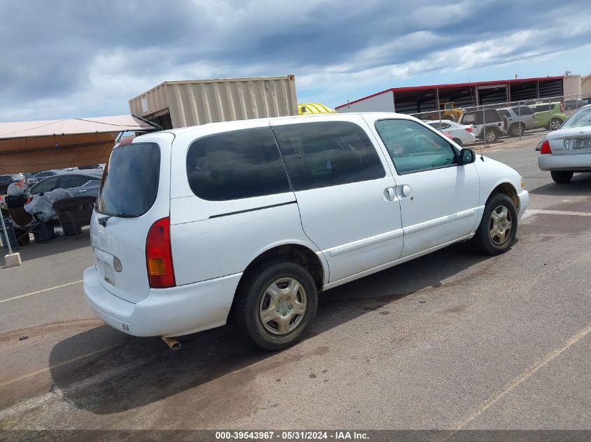 2000 Nissan Quest Gle/Gxe/Se-Cloth/Se-Leather VIN: 4N2XN11T0YD842577 Lot: 39543967