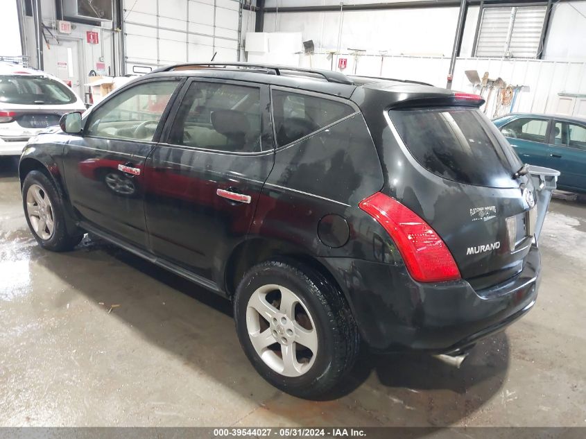 2005 Nissan Murano Sl VIN: JN8AZ08W45W428049 Lot: 39544027