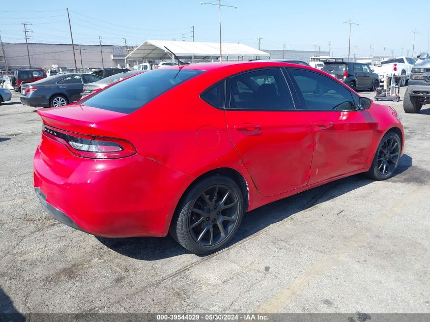 2016 Dodge Dart Se VIN: 1C3CDFAA6GD650261 Lot: 39544029