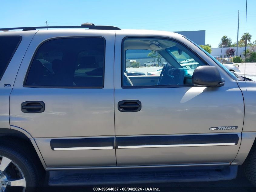 2001 Chevrolet Tahoe Ls VIN: 1GNEC13T81J149039 Lot: 39544037
