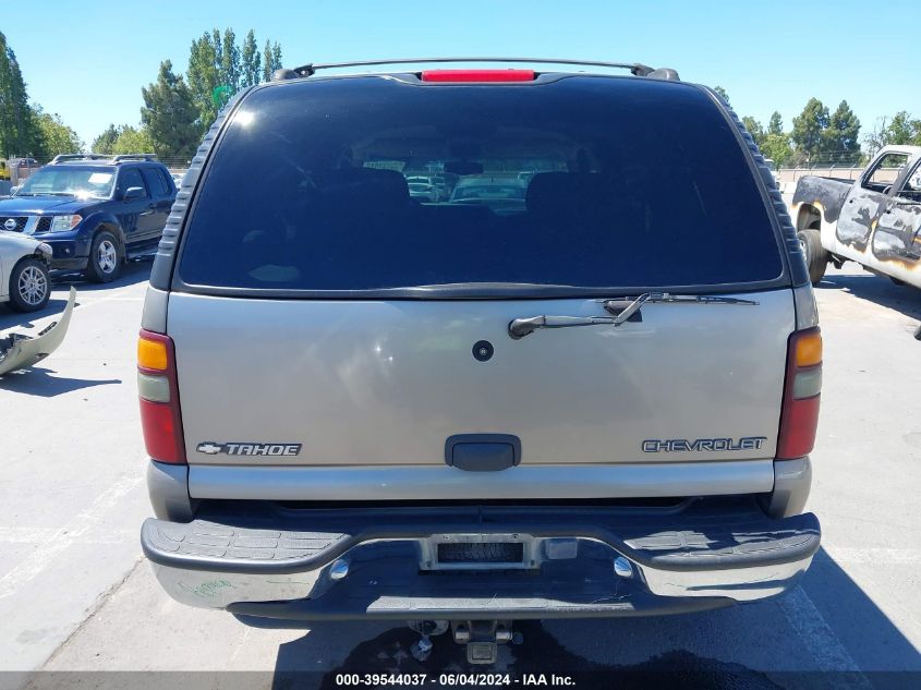 2001 Chevrolet Tahoe Ls VIN: 1GNEC13T81J149039 Lot: 39544037